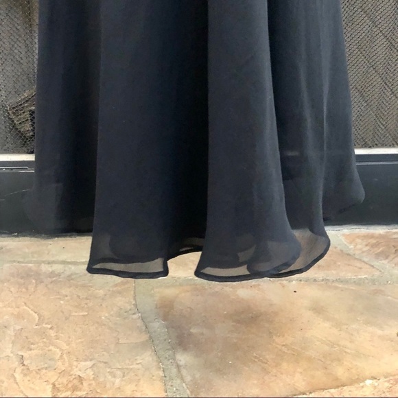 NWOT Lapis Black. Backless, flowing dress. V neckline.  medium - Picture 7 of 10